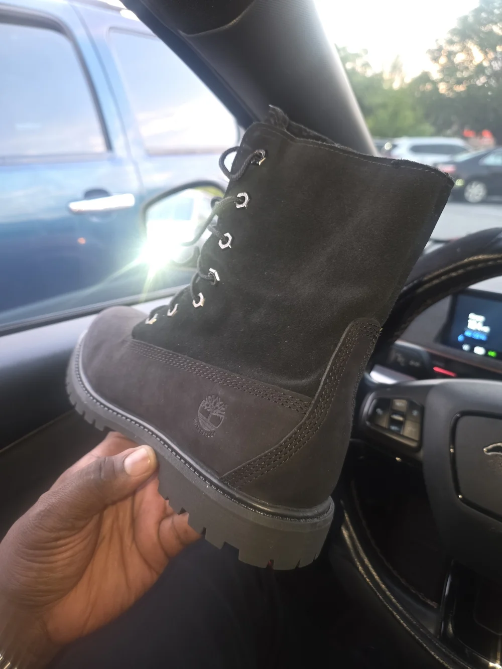 Timberland Lady's Black Premium Waterproof Lace-Up Boot